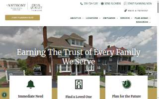 Anthony Funeral Homes & Crematory - Falls Chapel (formerly McGowan-Reid & Santos) website