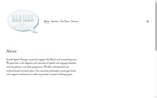 Seaside Speech Therapy, LLC website