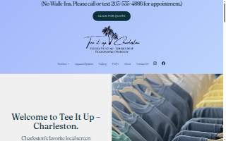 Tee It Up - Charleston website