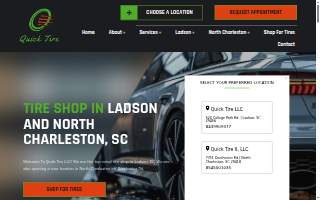 Quick Tire website