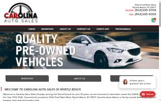 Broadway Auto Sales website