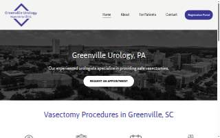 Greenville Urology Vasectomy Clinic website