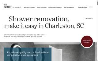 Perfect tile installation, Charleston SC website