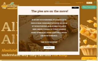 Pie King Cafe website