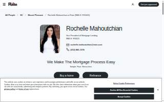 Rochelle Mahoutchian at Rate (NMLS #991625) website