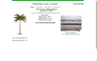 Palmetto Auto Auction website