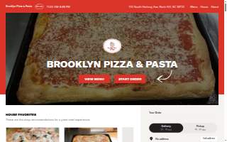 Brooklyn pizza & pasta website