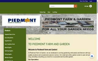 Piedmont Farm & Garden website