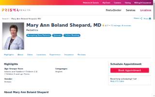 Dr. Mary Ann Shepard website