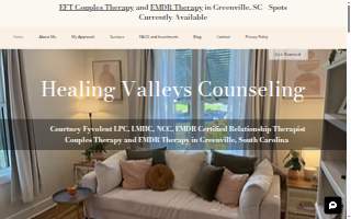 Healing Valleys Counseling website