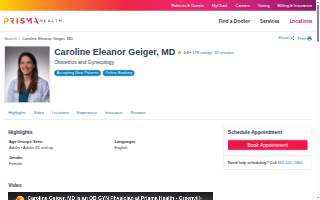 Caroline Eleanor Geiger, MD website