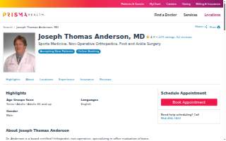 Dr. Joseph Anderson website