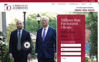Christian & Christian Law - Greenville Personal Injury Lawyers website