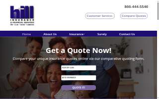 Hill Insurance & Financial Services website