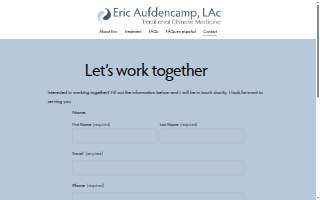 Acupuncture & Wellness website