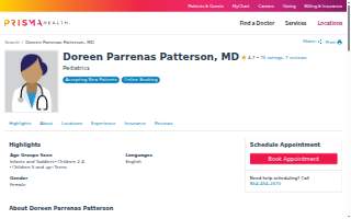 Doreen Parrenas Patterson, MD website