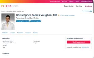 Christopher James Vaughan, MD website