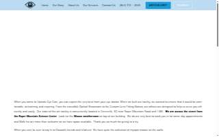Upstate Eye Care website