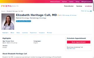 Elizabeth Heritage Cull, MD website