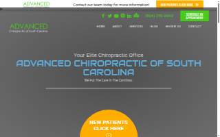 Advanced Chiropractic of South Carolina website