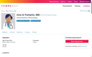 Ana G Funariu, MD website