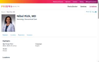 Nibal Rizk, MD website