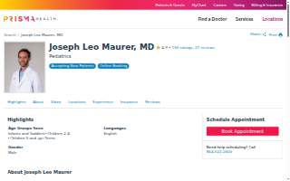 Joseph Leo Maurer, MD website