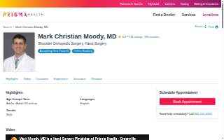 Mark Christian Moody, MD website