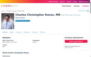 Charles Christopher Kanos, MD website