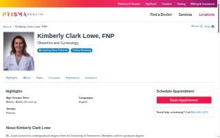 Kimberly Clark Lowe, FNP website