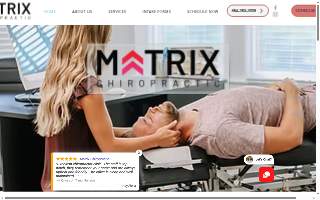 Matrix Chiropractic website