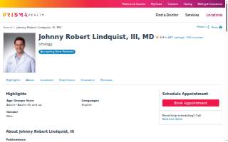 Johnny Robert Lindquist, III, MD website