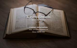 Perry Edwards, Attorney website
