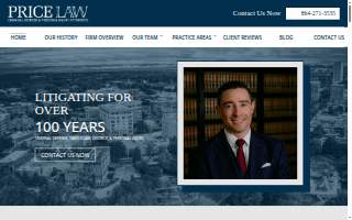 Price Law Firm website