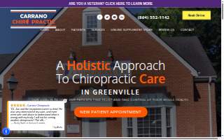 Carrano Chiropractic website