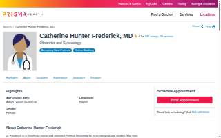 Catherine Hunter Frederick, MD website