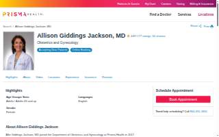 Allison Giddings Jackson, MD website
