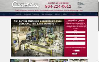 Champion Tooling & Machining website