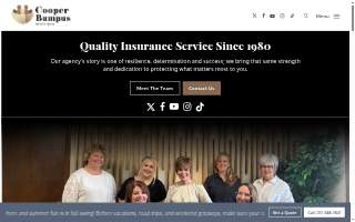 Cooper Bumpus Insurance Agency website