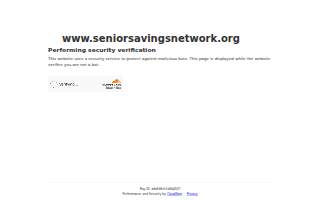 Senior Savings Network website