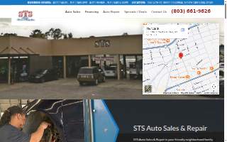 STS Auto Sales & Repair website