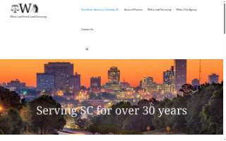 White Law Firm & White Land Surveying website