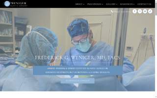 Weniger Plastic Surgery website