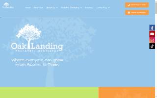 Oak Landing Pediatric Dentistry website