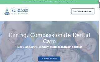 Burgess Family Dentistry website