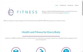 EB Fitness Training website