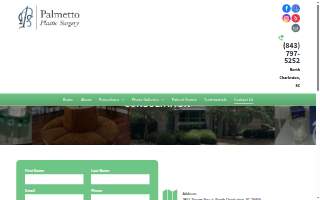 Palmetto Plastic Surgery website