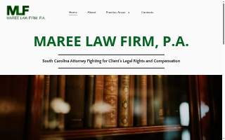 Maree Law Firm PA website