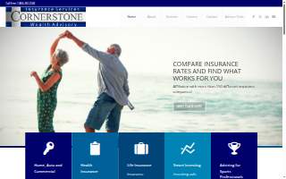 Cornerstone Insurance Services and Wealth Advisory website