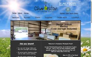 Charleston Wholesale Florist website